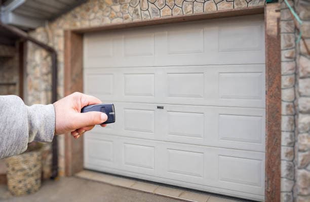Remote opening garage door in Melbourne